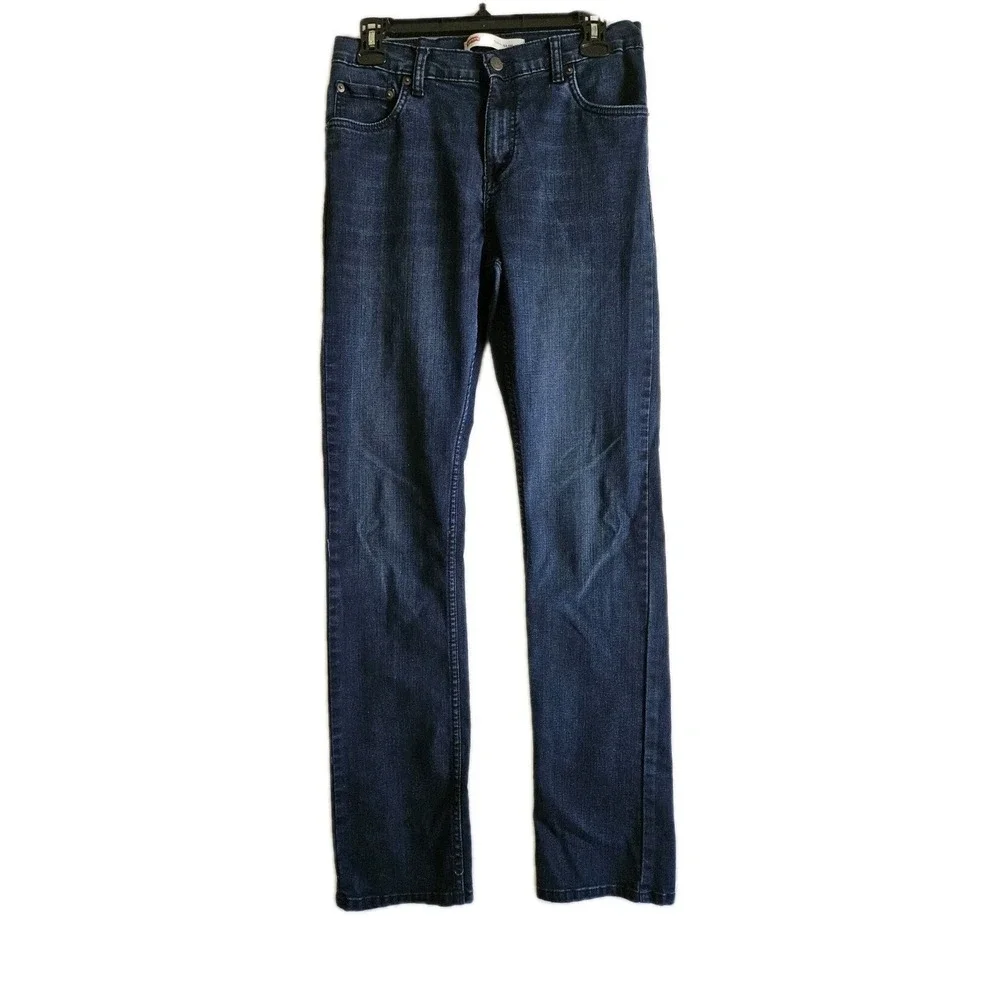 Levi's Jeans Boys 20‎ Reg 30x32 Blue 511 Slim Dark Wash Stretch Denim 5511-D2M